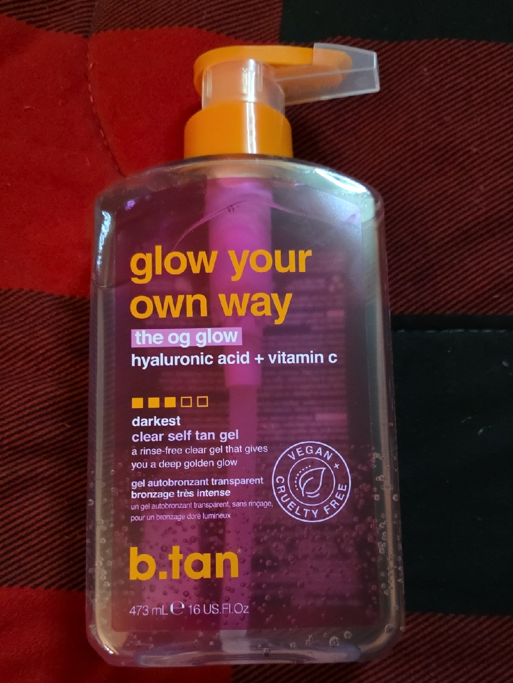 b.tan Glow Your Own Way - The OG Glow Self Tan Gel (Pink + Orange)
